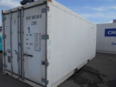 20 fods reefercontainer, 500184-4 udefra
