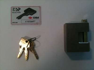 Viser lås + nøgler